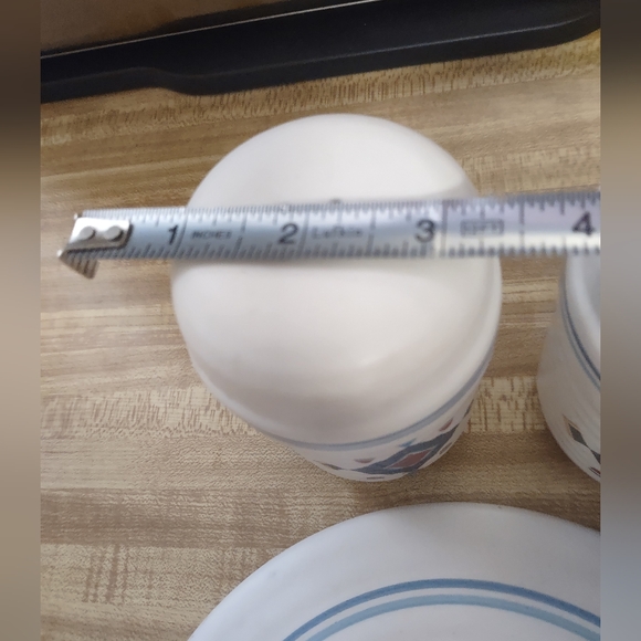 Treasure Craft Pueblo Southwestern Salt Pepper Shakers+Snack Server Made In USA - Picture 7 of 8